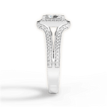 Mackenzie Radiant Cut Lab Grown Diamond Platinum Engagement Ring - View 2