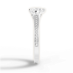 Donna Heart Cut Lab Grown Diamond 18Kt White Gold Engagement Ring - View 2