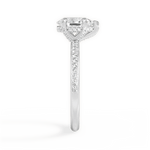 Janice Pear Cut Lab Grown Diamond 14Kt White Gold Engagement Ring - View 4