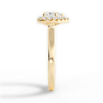 Fiona Heart Cut Lab Grown Diamond 18Kt Yellow Gold Engagement Ring - View 3