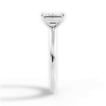 Allison Emerald Cut Lab Grown Diamond 18Kt White Gold Engagement Ring - View 4