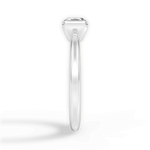 Bridget Asscher Cut Lab Grown Diamond 18Kt White Gold Engagement Ring - View 4