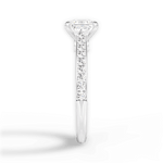 Frances Princess Cut Lab Grown Diamond Platinum Engagement Ring - View 3