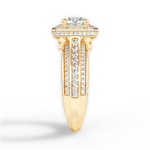 Madison Round Cut Lab Grown Diamond 18Kt Yellow Gold Engagement Ring - View 2
