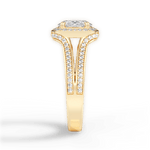 Mackenzie Oval Cut Lab Grown Diamond 18Kt Yellow Gold Engagement Ring - View 3