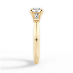 Emily Round Cut Lab Grown Diamond 18Kt Yellow Gold Engagement Ring - View 4