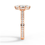 Katelyn Marquise Cut Lab Grown Diamond 18Kt Rose Gold Engagement Ring - View 3