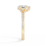 Janice Pear Cut Lab Grown Diamond 18Kt Yellow Gold Engagement Ring - View 3