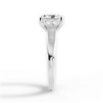 Carol Radiant Cut Lab Grown Diamond 14Kt White Gold Engagement Ring - View 4