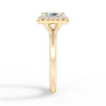 Geneva Radiant Cut Lab Grown Diamond 18Kt Yellow Gold Engagement Ring - View 2