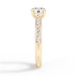Elizabeth Round Cut Lab Grown Diamond 18Kt Yellow Gold Engagement Ring - View 2