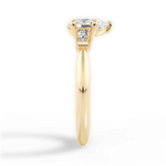 Emily Pear Cut Lab Grown Diamond 18Kt Yellow Gold Engagement Ring - View 4