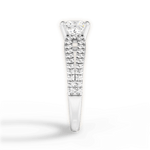 Jessica Princess Cut Lab Grown Diamond 14Kt White Gold Engagement Ring - View 4