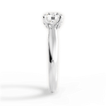Beverly Round Cut Lab Grown Diamond 14Kt White Gold Engagement Ring - View 3