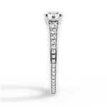 Leslie Round Cut Lab Grown Diamond 18Kt White Gold Engagement Ring - View 4