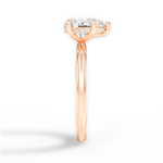 Brenda Pear Cut Lab Grown Diamond 18Kt Rose Gold Engagement Ring - View 2