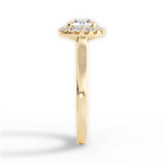 Fiona Round Cut Lab Grown Diamond 18Kt Yellow Gold Engagement Ring - View 3
