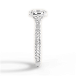 Gabriela Oval Cut Lab Grown Diamond 18Kt White Gold Engagement Ring - View 3