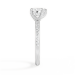 Janice Heart Cut Lab Grown Diamond Platinum Engagement Ring - View 2
