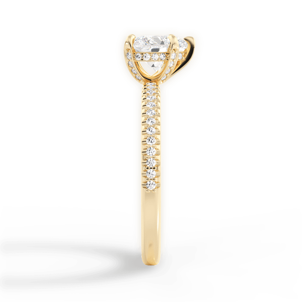 Helen Heart Cut Lab Grown Diamond 18Kt Yellow Gold Engagement Ring - View 2