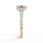 Laura Radiant Cut Lab Grown Diamond 18Kt Yellow Gold Engagement Ring - View 4