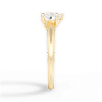 Annette Heart Cut Lab Grown Diamond 18Kt Yellow Gold Engagement Ring - View 3