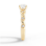 Emma Cushion Cut Lab Grown Diamond 18Kt Yellow Gold Engagement Ring - View 4