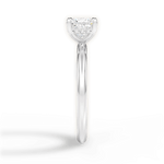Brenda Princess Cut Lab Grown Diamond 14Kt White Gold Engagement Ring - View 4