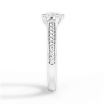 Deborah Heart Cut Lab Grown Diamond 18Kt White Gold Engagement Ring - View 4