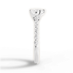 Dana Heart Cut Lab Grown Diamond 14Kt White Gold Engagement Ring - View 2