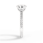 Gilda Oval Cut Lab Grown Diamond 14Kt White Gold Engagement Ring - View 3