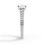 Leslie Princess Cut Lab Grown Diamond 14Kt White Gold Engagement Ring - View 3