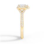 Judy Heart Cut Lab Grown Diamond 18Kt Yellow Gold Engagement Ring - View 3