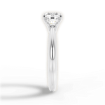 Dorothy Round Cut Lab Grown Diamond 14Kt White Gold Engagement Ring - View 2