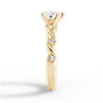 Emma Heart Cut Lab Grown Diamond 18Kt Yellow Gold Engagement Ring - View 4