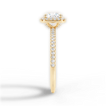 Joanne Cushion Cut Lab Grown Diamond 18Kt Yellow Gold Engagement Ring - View 3