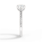 Gilda Cushion Cut Lab Grown Diamond 14Kt White Gold Engagement Ring - View 4