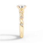 Emma Oval Cut Lab Grown Diamond 18Kt Yellow Gold Engagement Ring - View 4