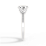 Gemma Oval Cut Lab Grown Diamond 14Kt White Gold Engagement Ring - View 4