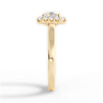 Fiona Asscher Cut Lab Grown Diamond 18Kt Yellow Gold Engagement Ring - View 3