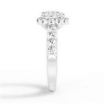 Lacey Heart Cut Lab Grown Diamond 14Kt White Gold Engagement Ring - View 2