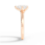 Ashley Pear Cut Lab Grown Diamond 18Kt Rose Gold Engagement Ring - View 3