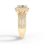 Madison Radiant Cut Lab Grown Diamond 18Kt Yellow Gold Engagement Ring - View 3