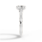 Christina Radiant Cut Lab Grown Diamond 14Kt White Gold Engagement Ring - View 2