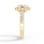 Lacey Pear Cut Lab Grown Diamond 18Kt Yellow Gold Engagement Ring - View 3