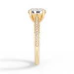 Caroline Oval Cut Lab Grown Diamond 18Kt Yellow Gold Engagement Ring - View 2