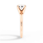 Casey Oval Cut Lab Grown Diamond 18Kt Rose Gold Engagement Ring - View 3