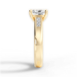 Brittany Radiant Cut Lab Grown Diamond 18Kt Yellow Gold Engagement Ring - View 2