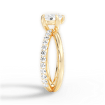 Jennifer Heart Cut Lab Grown Diamond 18Kt Yellow Gold Engagement Ring - View 3