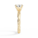 Bianca Oval Cut Lab Grown Diamond 18Kt Yellow Gold Engagement Ring - View 3